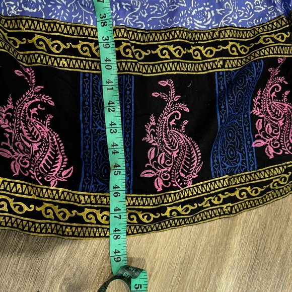 Angrakha Pakistani dress one piece. Block print gown - Picture 5 of 6